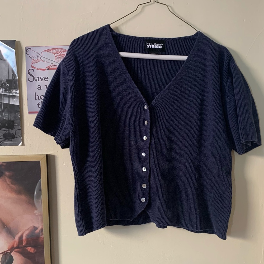 Button down sweater